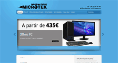 Desktop Screenshot of microtek.fr