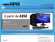 Tablet Screenshot of microtek.fr